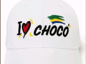 Gorra color blanco, ‘’Yo amo chocó’’
